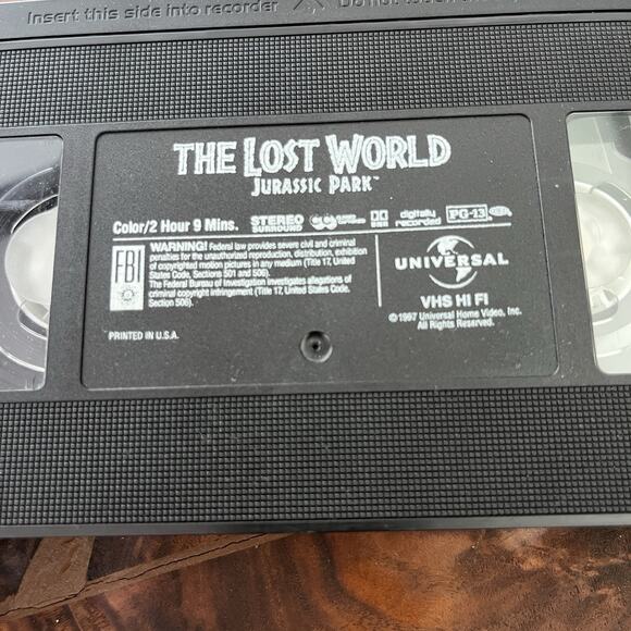 The Lost World: Jurassic Park VHS 1997 Universal - Picture 5 of 5
